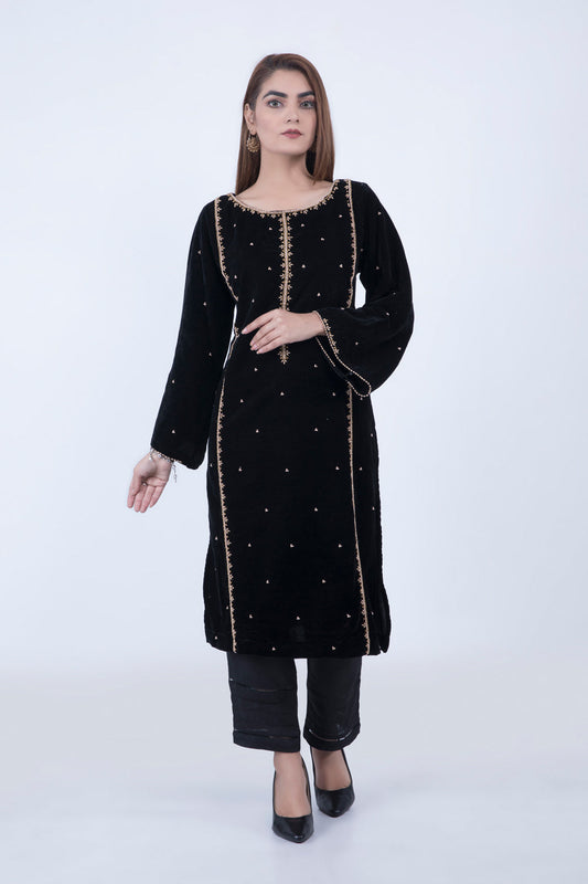 Velvet Kurti - 3PC Set