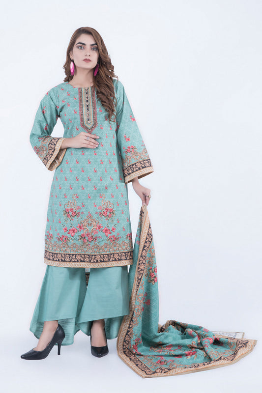 Velvet Kurti - 3PC Set