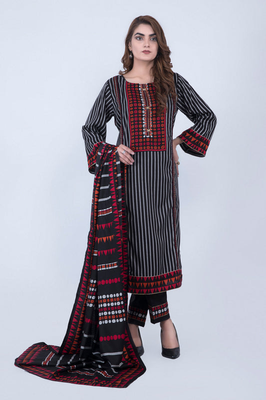 Velvet Kurti - 3PC Set